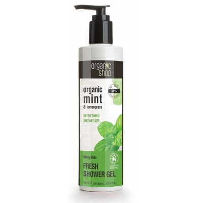 Organic Shop Fresh Shower Gel_Minty Rain 280ml