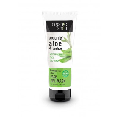 Organic Shop Moisturizing Face Gel Mask_Madagaskar Aloe 75ml