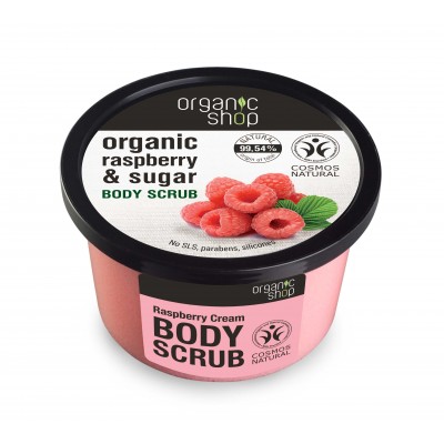 Organic Shop Body Scrub_Raspberry Cream 250ml