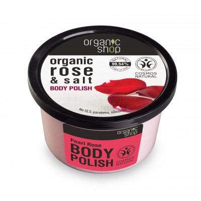 Organic Shop Body Polish_Pearl Rose 250 ml
