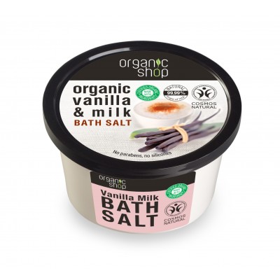 Organic Shop Bath Salt_Vanilla Milk 250ml